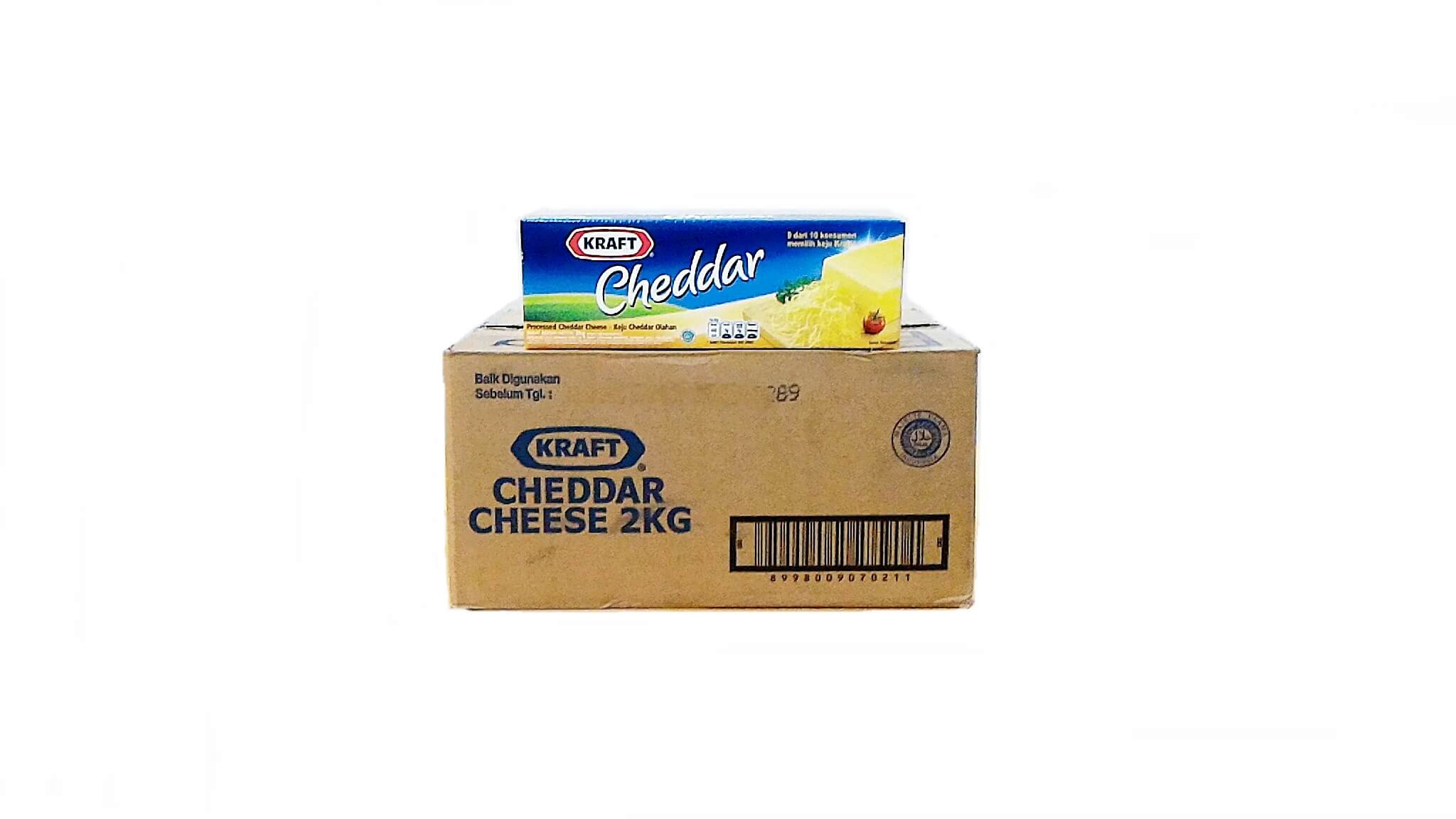 Keju Kraft Cheddar Cheese 8 X 2 Kg