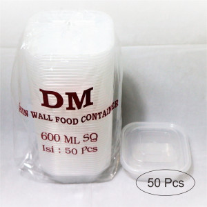 Mangkuk Plastik DM 600 mL 50 Pcs