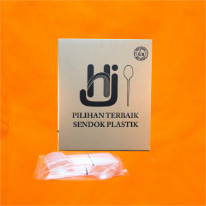 Sendok Makan Plastik Bening HJ 2000 Pcs