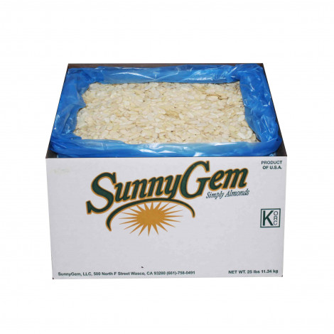 Kacang Almond Sliced Sunny Gem 25 Lbs