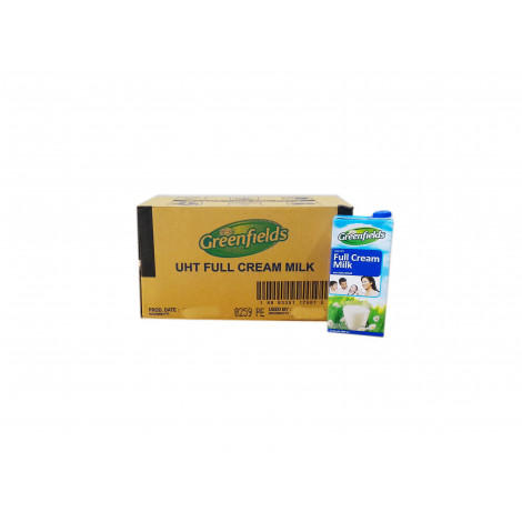 Greenfields UHT Full Cream Milk 12 X 1 Ltr